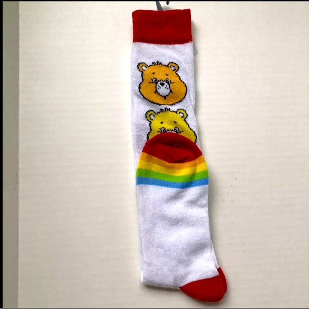 Care Bears Bright Colorful Rainbow Knee High Adult Socks